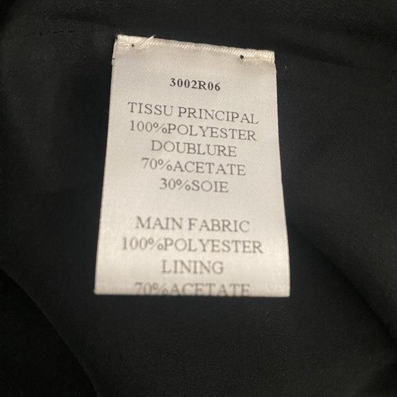 Carven Flutter Hem Dress in Black Crepe Size FR38 (US4) - Picture 7 of 12